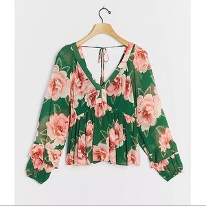Anthropologie Farm Rio Rayna Blouse NWT Small